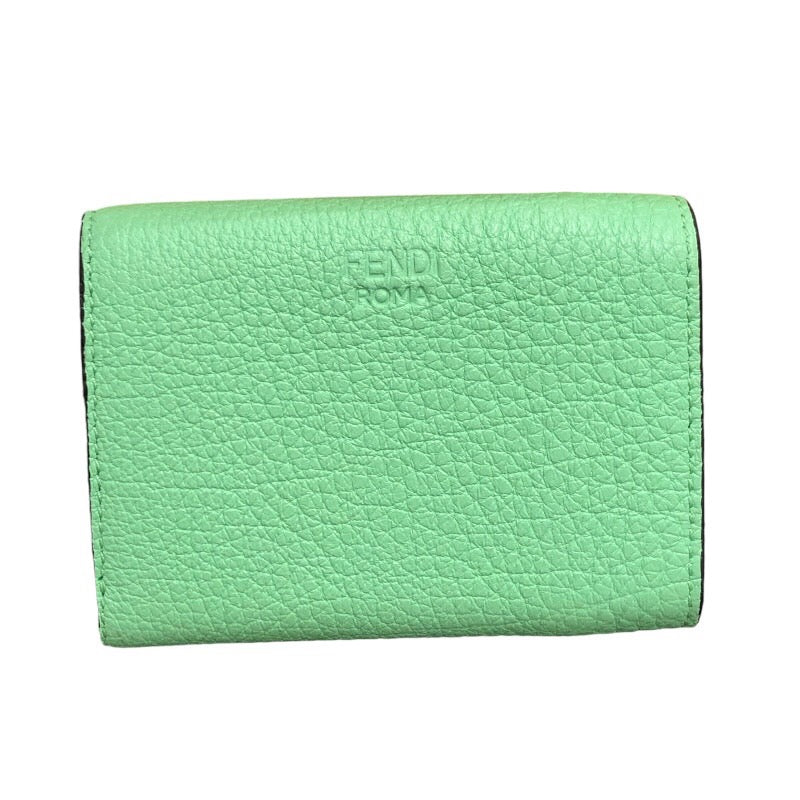 大割引 フェンディ FENDI コンパクトウォレット 8M0426 グリーン 小物