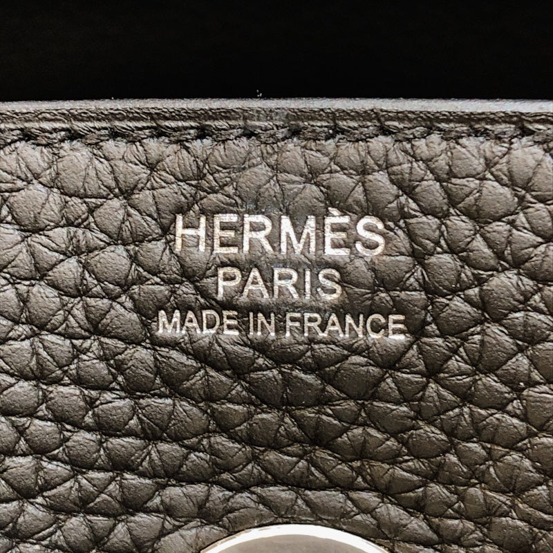 エルメス HERMES リンディ30 U刻 ブラック シルバー金具 トリヨン レディース ショルダーバッグ