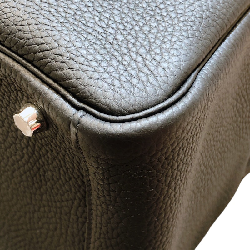 エルメス HERMES リンディ30 U刻 ブラック シルバー金具 トリヨン レディース ショルダーバッグ