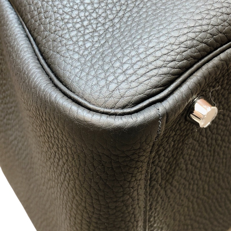 エルメス HERMES リンディ30 U刻 ブラック シルバー金具 トリヨン レディース ショルダーバッグ