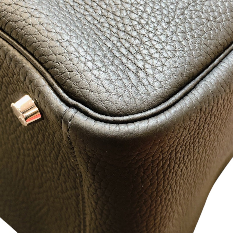 エルメス HERMES リンディ30 U刻 ブラック シルバー金具 トリヨン レディース ショルダーバッグ