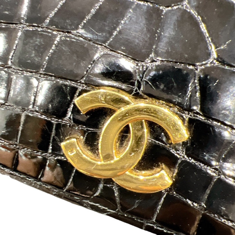 CHANEL - シャネル クロコダイル 黒 マトラッセの通販 by Loop
