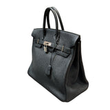 エルメス HERMES オータクロア32 □J刻（2006年製） ブラック シルバー金具 トゴ レディース ハンドバッグ