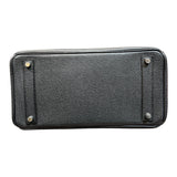 エルメス HERMES オータクロア32 □J刻（2006年製） ブラック シルバー金具 トゴ レディース ハンドバッグ
