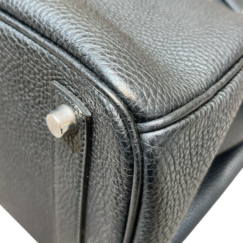 エルメス HERMES オータクロア32 □J刻（2006年製） ブラック シルバー金具 トゴ レディース ハンドバッグ