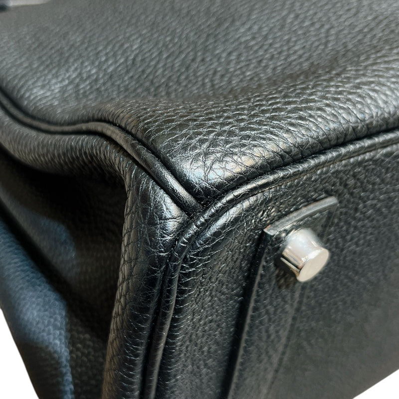 エルメス HERMES オータクロア32 □J刻（2006年製） ブラック シルバー金具 トゴ レディース ハンドバッグ