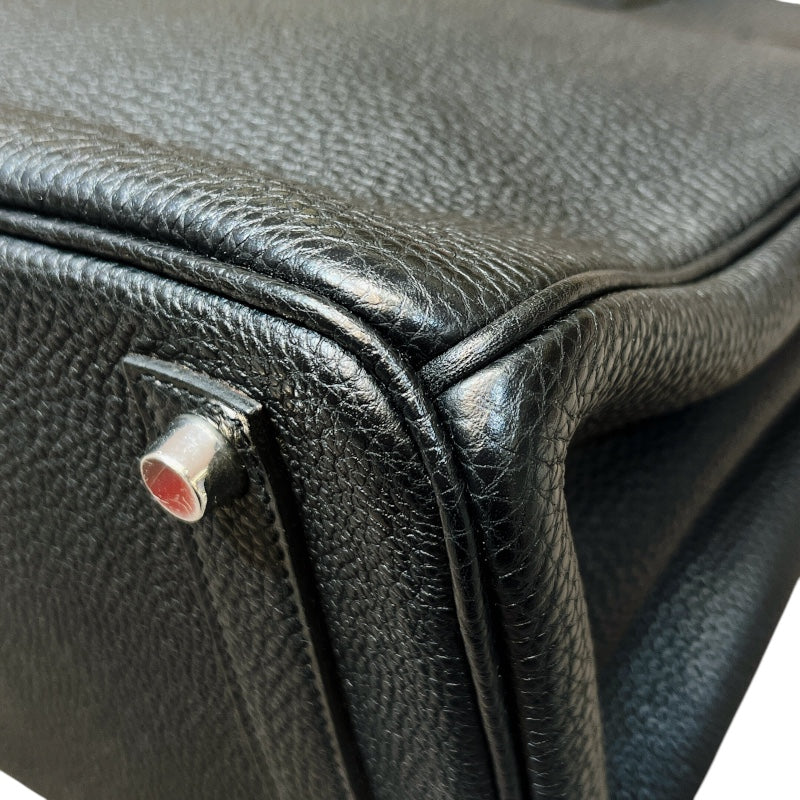 エルメス HERMES オータクロア32 □J刻（2006年製） ブラック シルバー金具 トゴ レディース ハンドバッグ