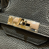エルメス HERMES オータクロア32 □J刻（2006年製） ブラック シルバー金具 トゴ レディース ハンドバッグ
