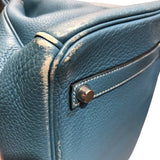 エルメス HERMES バーキン35 □K刻 ブルージーン シルバー金具 トリヨン レディース ハンドバッグ