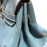 エルメス HERMES バーキン35 □K刻 ブルージーン シルバー金具 トリヨン レディース ハンドバッグ