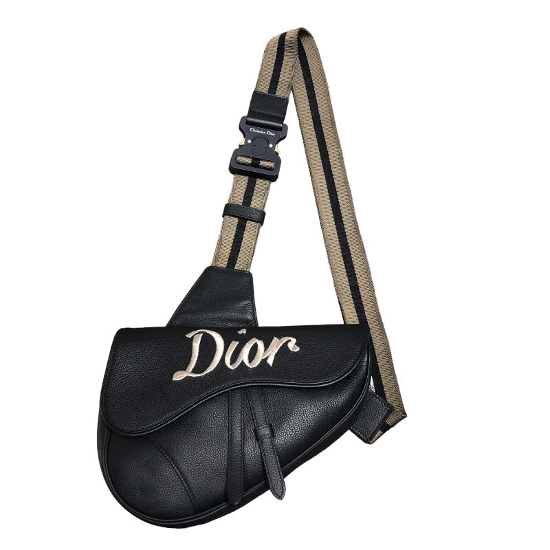 クリスチャン・ディオール Christian Dior サドルショルダーバッグ 11-BO-1221 レザー メンズ ボディバッグ
