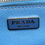 プラダ PRADA 2WAY ショルダーバッグ ブルー×SV金具 サフィアーノレザー レディース ショルダーバッグ