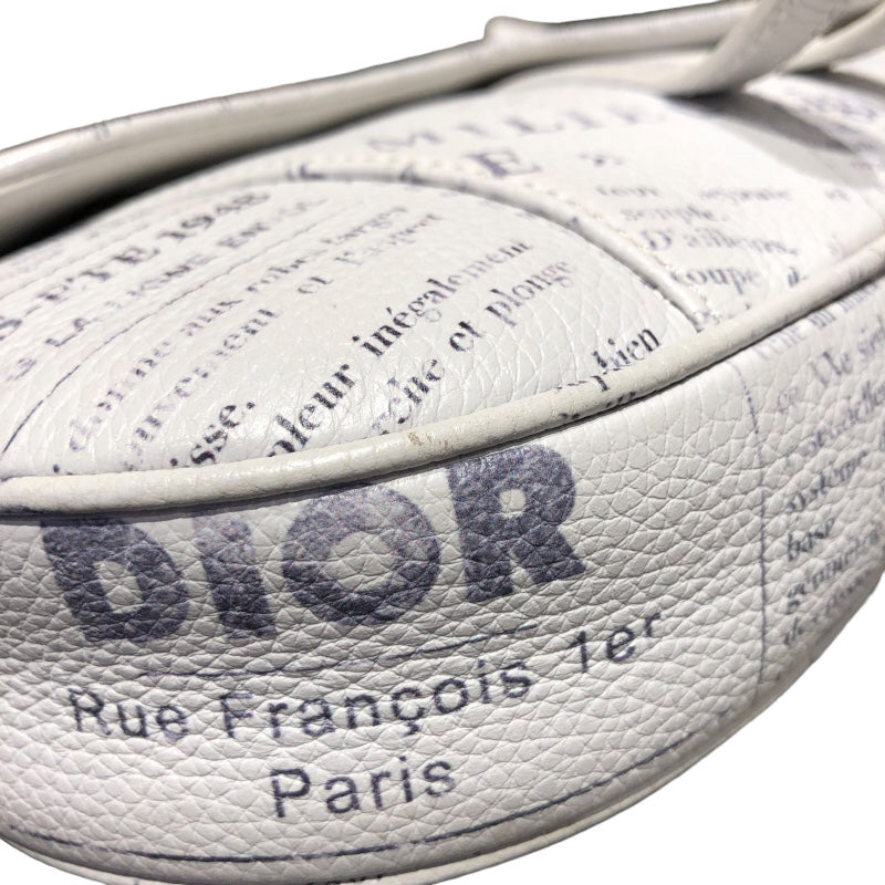 クリスチャン・ディオール Christian Dior サドルショルダー 06-BO-1119 レザー メンズ ボディバッグ
