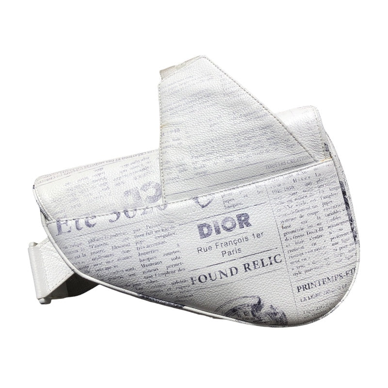 クリスチャン・ディオール Christian Dior サドルショルダー 06-BO-1119 レザー メンズ ボディバッグ