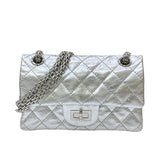 シャネル CHANEL 2.55 ミニフラップバッグ AS0874 11番台 シルバー シルバー金具 レディース チェーンショルダーバッグ