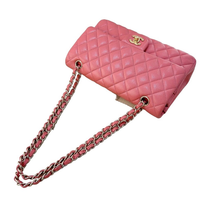 CHANELピンクリボン1ロール50m CHANEL シャネル カンボンラインスモールポシェット ピンク×黒