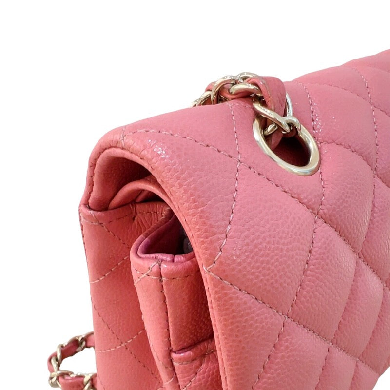 シャネル CHANEL マトラッセ25 A01112 ピンク/GD金具 キャビアスキン レディース ショルダーバッグ