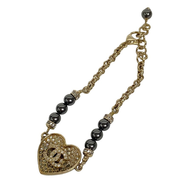 シャネル CHANEL ココハート ブレスレット 31番台 ブラック