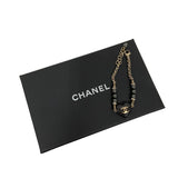 シャネル CHANEL ココハート ブレスレット 31番台 ブラック×ゴールド メタル/ストラス レディース ブレスレット