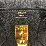 エルメス HERMES バーキン25 C刻 ブラック ゴールド金具 トゴ レディース ハンドバッグ