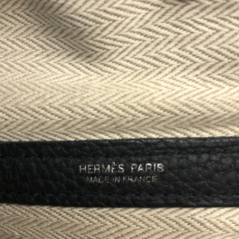 エルメス HERMES ガーデンパーティPM C刻 ブラック シルバー金具 ネゴンダ レディース トートバッグ