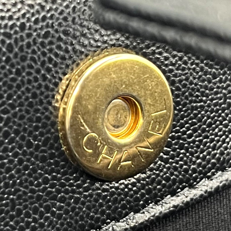 シャネル CHANEL マトラッセ2WAYボーリングバッグ AS3893 ブラック ゴールド金具 キャビアスキン レディース ショルダーバッグ