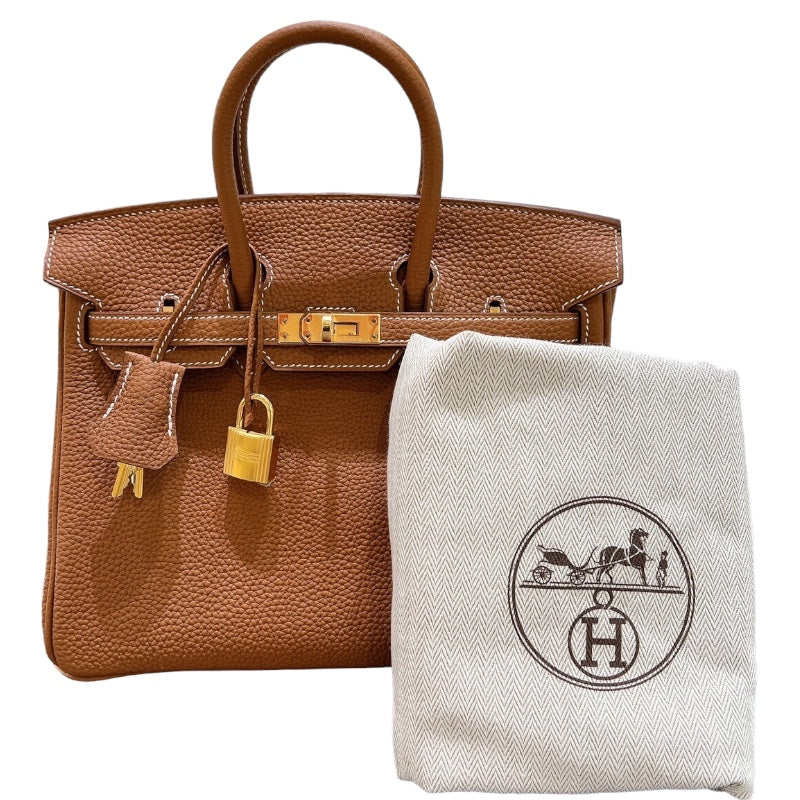 エルメス HERMES バーキン25 W刻印 ゴールド・ゴールド金具 トゴ レディース ハンドバッグ