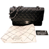 シャネル CHANEL マトラッセ25 チェーンショルダーバッグ A01112 シリアル不明 ブラック シルバー金具 キャビアスキン レディース ショルダーバッグ