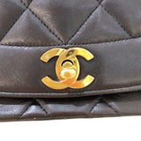 シャネル CHANEL ダイアナ25 A01165 ブラック/GD金具 ラムスキン レディース ショルダーバッグ