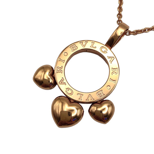 ブルガリ BVLGARI アレグラハートネックレス K18PG ジュエリー