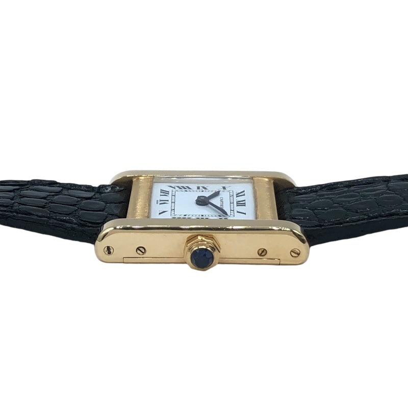 カルティエ Cartier タンクノーマル ブラック K18YG 手巻き