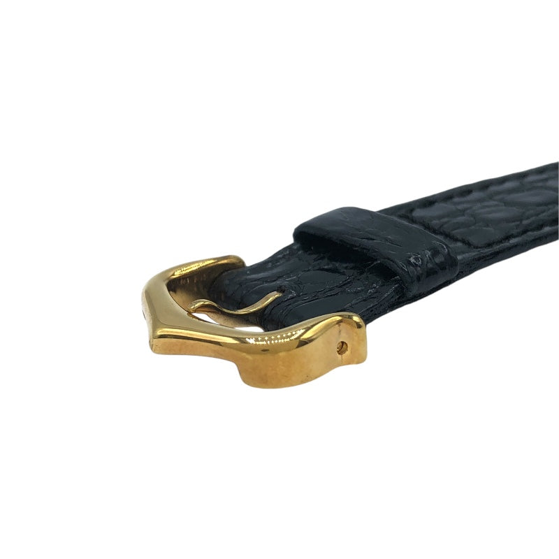 カルティエ Cartier タンクノーマル ブラック K18YG 手巻き