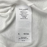 サンローラン SAINT LAURENT The Smiths　プリントTシャツ 588103 ホワイト コットン メンズ 半袖Ｔシャツ