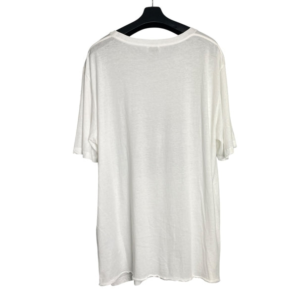 サンローラン SAINT LAURENT The Smiths　プリントTシャツ 588103 ホワイト コットン メンズ 半袖Ｔシャツ
