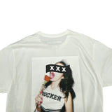 GOD SELECTION XXX モザイクプリントTシャツ GX-S18-1101-038 ホワイト コットン メンズ 半袖Ｔシャツ