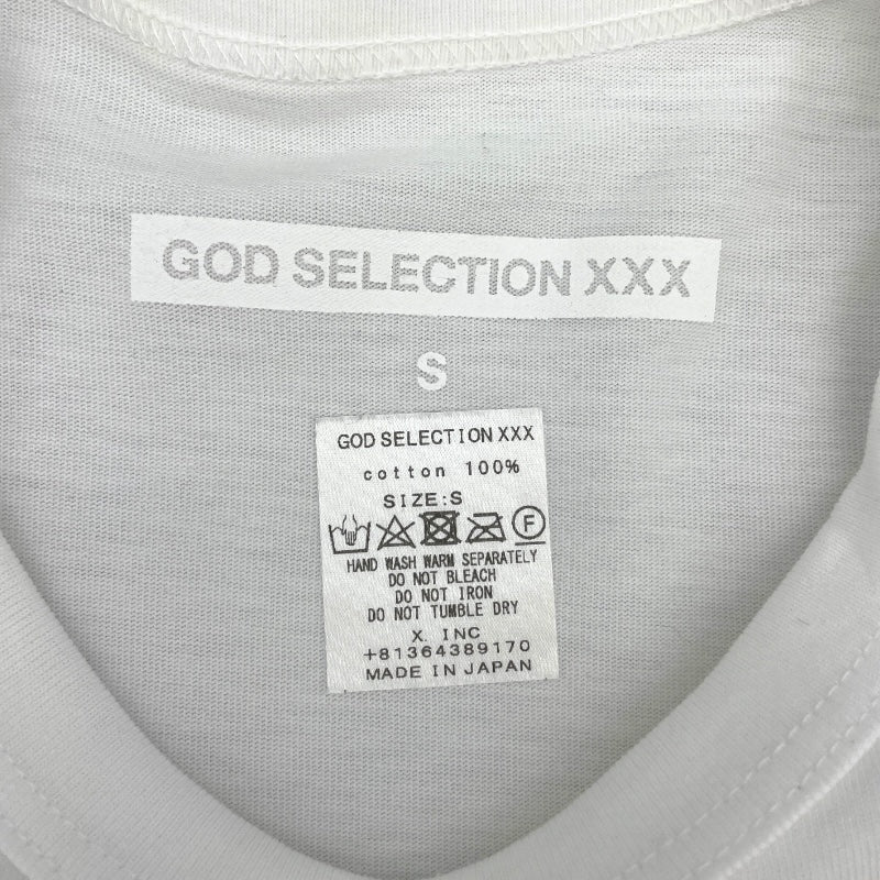 GOD SELECTION XXX モザイクプリントTシャツ GX-S18-1101-038 ホワイト コットン メンズ 半袖Ｔシャツ