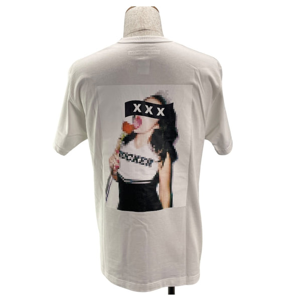 GOD SELECTION XXX モザイクプリントTシャツ GX-S18-1101-038 ホワイト コットン メンズ 半袖Ｔシャツ