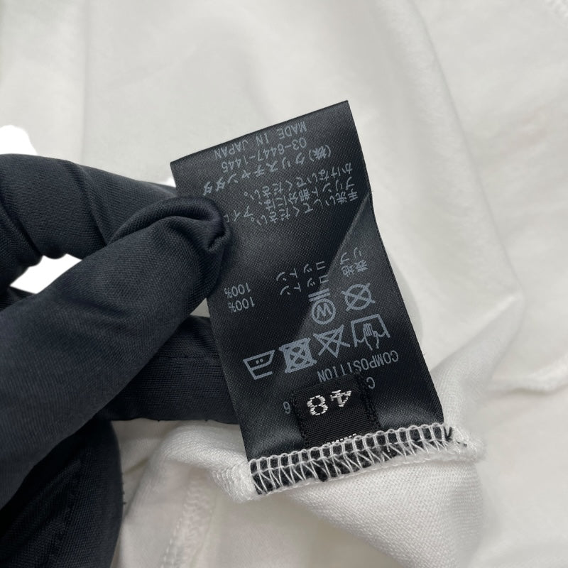 CHRISTIAN DADA　ローズプリントTシャツ ホワイト コットン メンズ 半袖Ｔシャツ