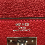 エルメス HERMES ケリー28 内縫い X刻 ルージュカザック シルバー金具 トリヨン レディース ハンドバッグ