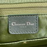 クリスチャン・ディオール Christian Dior ダブルサドルトートバッグ カーキ ゴールド金具 オーストリッチ レディース トートバッグ