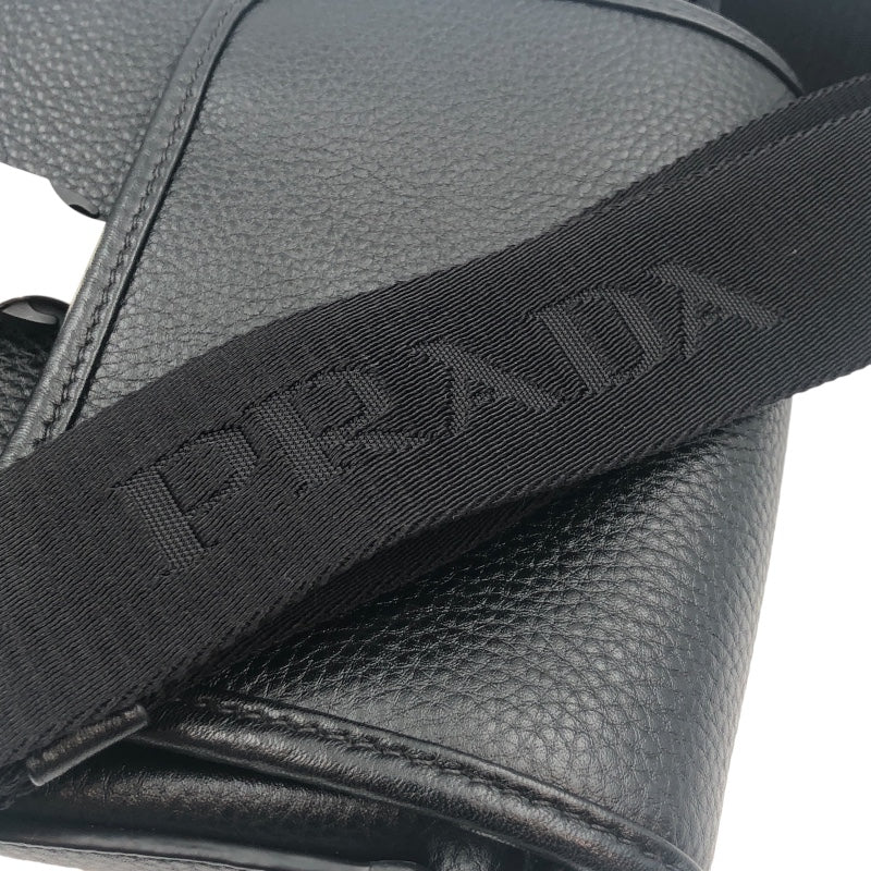 プラダ PRADA ショルダーバッグ ブラック レザー レディース ショルダーバッグ