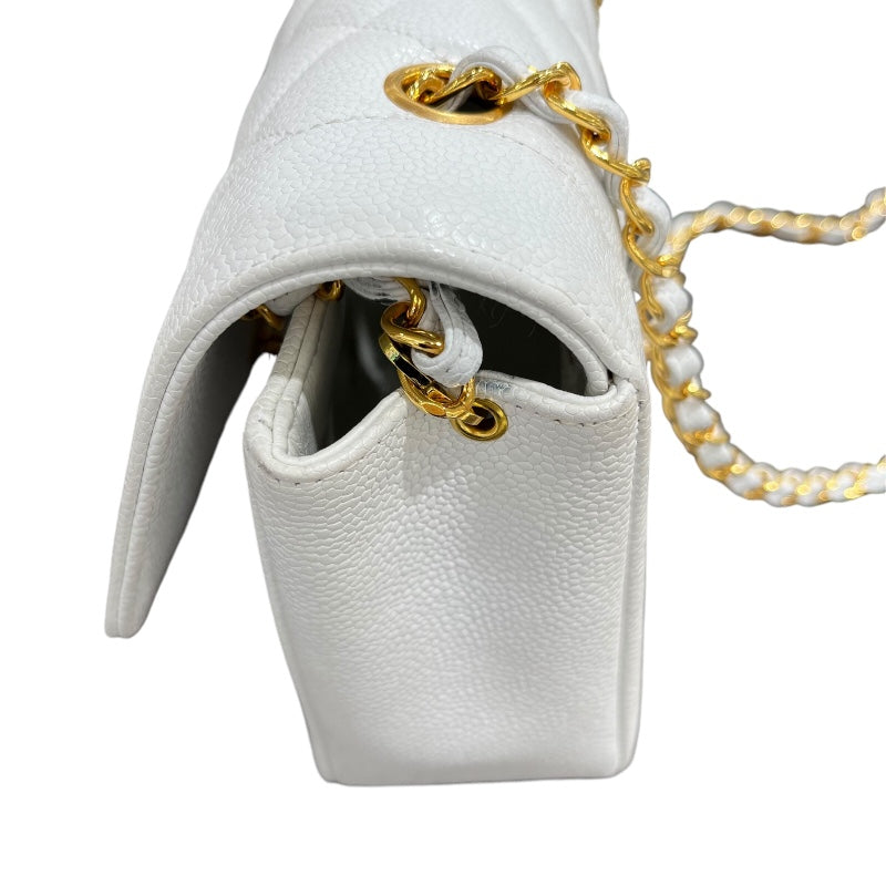 シャネル CHANEL ダイアナ チェーンショルダー 3番台 ホワイト