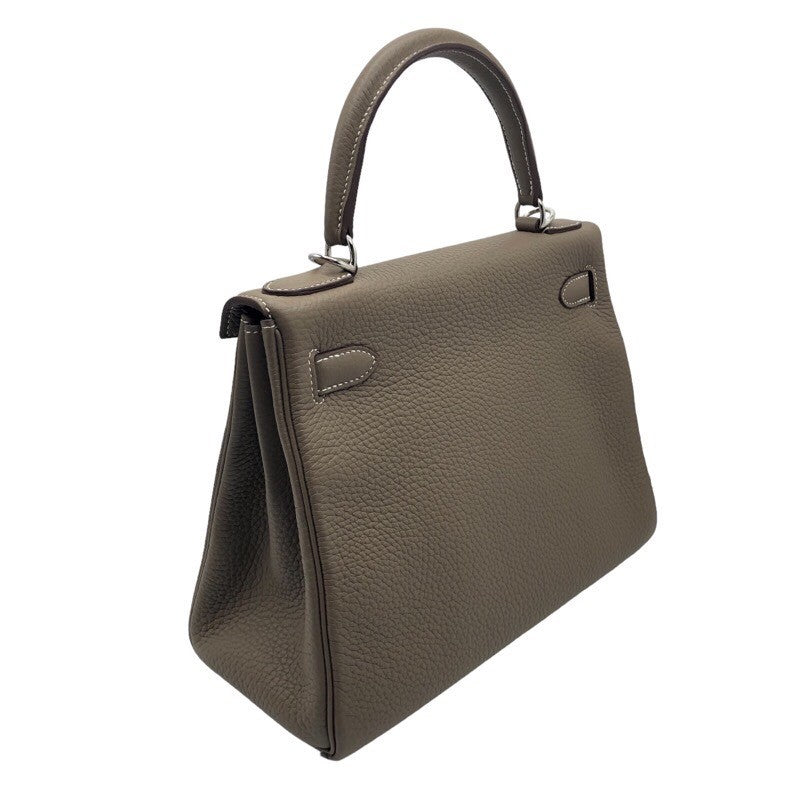 エルメス HERMES ケリー28 内縫い B刻 エトゥープ×SV金具