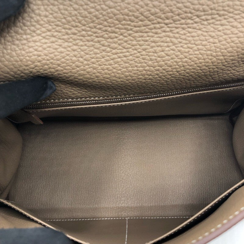 エルメス HERMES ケリー28　内縫い B刻 エトゥープ×SV金具 トリヨン レディース ショルダーバッグ エルメス HERMES ケリー28 内縫い B刻 エトゥープ×SV金具 トリヨン