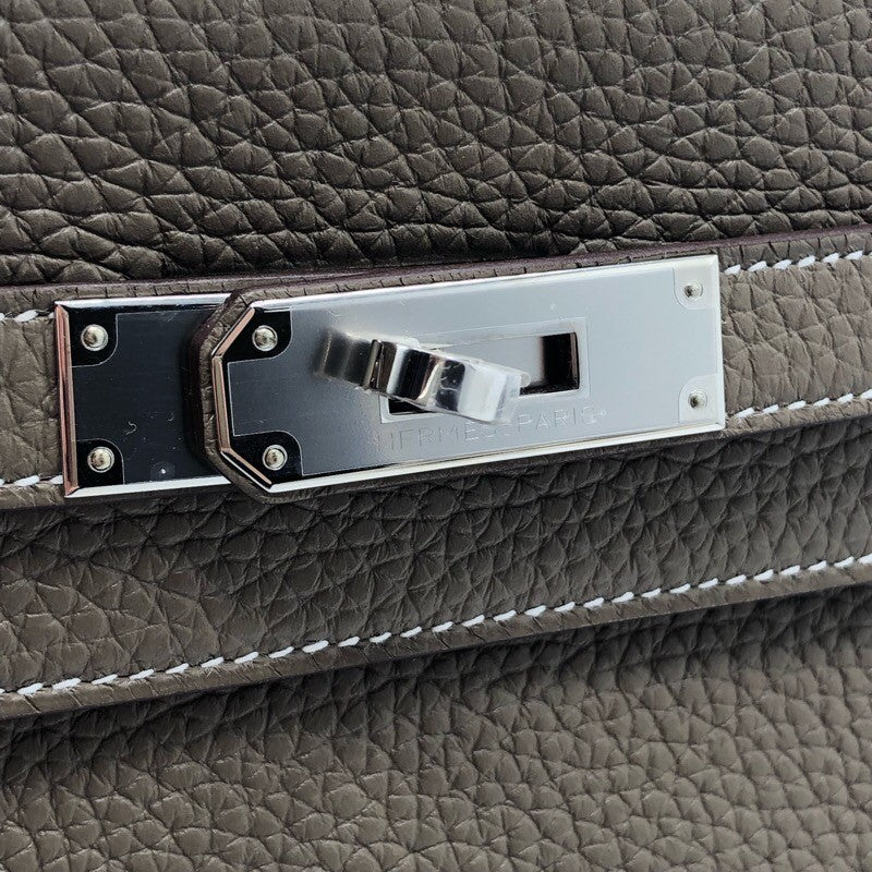 エルメス HERMES ケリー28 内縫い B刻 エトゥープ×SV金具 トリヨン