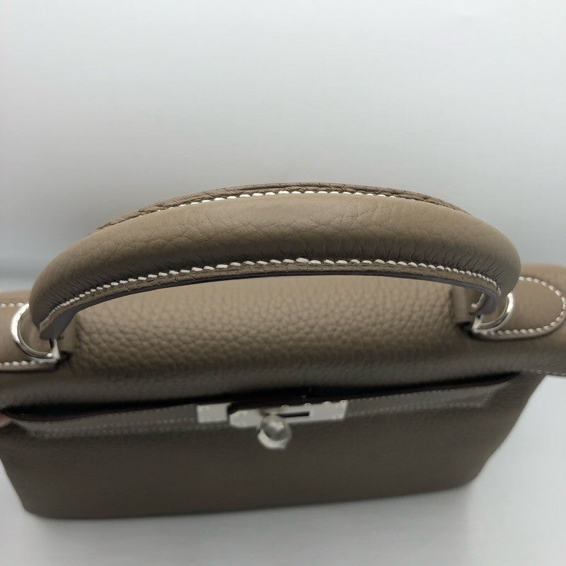 エルメス HERMES ケリー28 内縫い B刻 エトゥープ×SV金具
