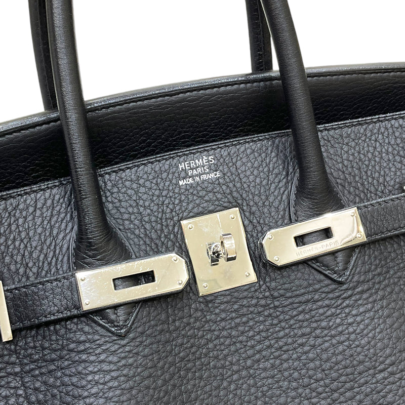 エルメス HERMES バーキン35 □D刻印 ブラック シルバー金具