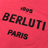 ベルルッティ Berluti ロゴ半袖Ｔシャツ R17JRS29JADO ピンク コットン メンズ 半袖Ｔシャツ