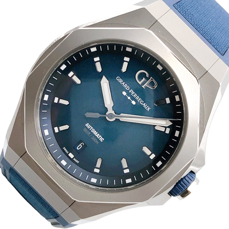ジラール・ペルゴ GIRARD PERREGAUX ロレアート アブソルート Ti 230 81070-21-002-FB6A ブルー/シルバーケース メンズ 中古