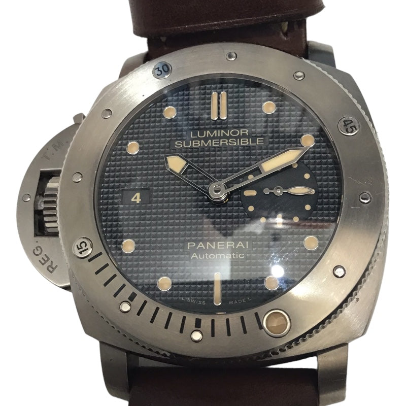 パネライ PANERAI ルミノール 1950 レフトハンド サブマーシブル PAM00569 ブラック チタン メンズ 腕時計